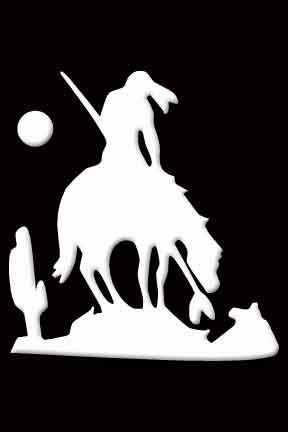 End of Trail Indian on Horse Decal Sticker