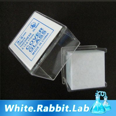 New 100 pcs Microscope Slides Cover Glass Slip 18*18 mm