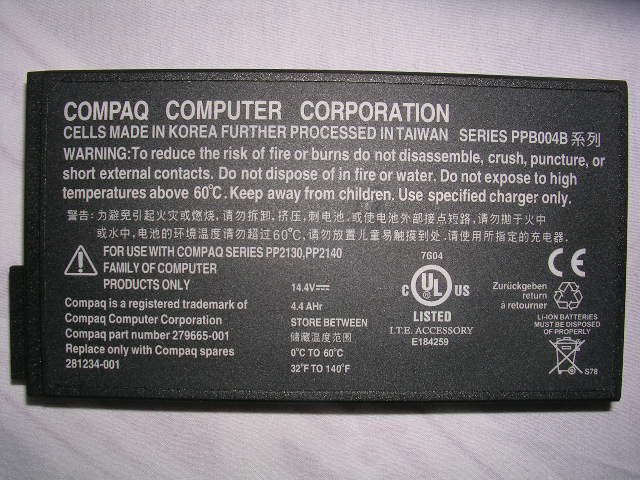 Compaq Presario 2800 2800CA 2800T 2800US 900 1500 N1000 N800 N160 17XL Battery HP NC6000