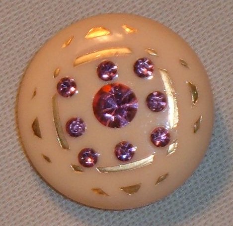 Vintage Lucite Rhinestone Earrings in Pinks