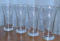 Vintage Libbey Glassware Liqueor Glasses (2) Lots of Four - Fun Cut Detailing