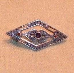 Antique Edwardian Jewelry Brooch English Sterling Pin 925