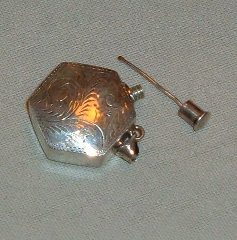 Vintage Sterling Silver Pendant - Perfumer