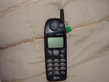 Green Bumpy Cell Charm