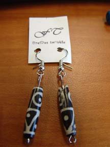 Black And White Earrings