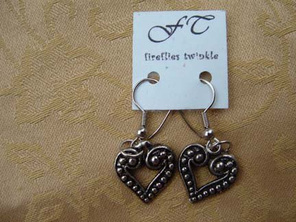 Silver Heart Earrings