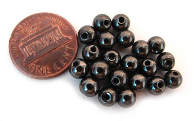 20 Magnetic Hematite Beads 5mm
