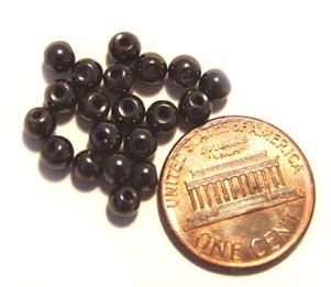 25 Magnetic Hematite Beads 4mm
