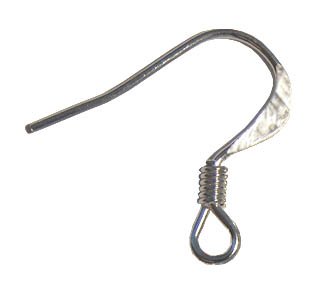 20 Silver plated Earwires / Ear wires / Ear hooks