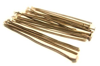 20 Silver plated Headpins / Head Pins 5mm