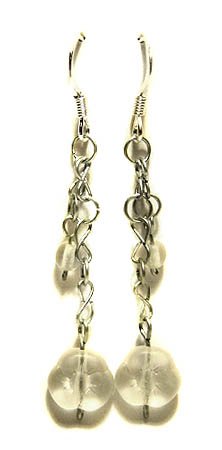 Handmade Earrings #19 - Transparent Glass Beads
