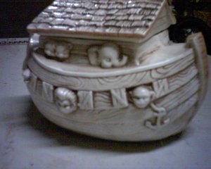 Noah's ark cookie jar