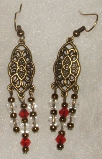 Antique Chandelier - Red