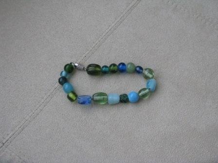 Seaglass colored bracelet