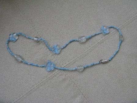 Blue Flower Necklace