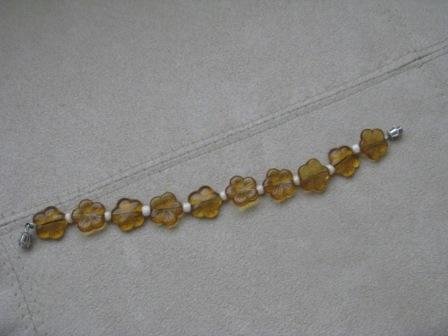 Amber Flower Bracelet