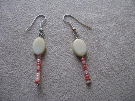 Yellow/Orange Dangle Earrings