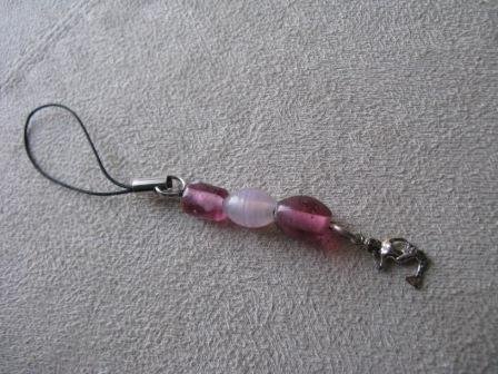 Shades of Pink Cell Phone Charm