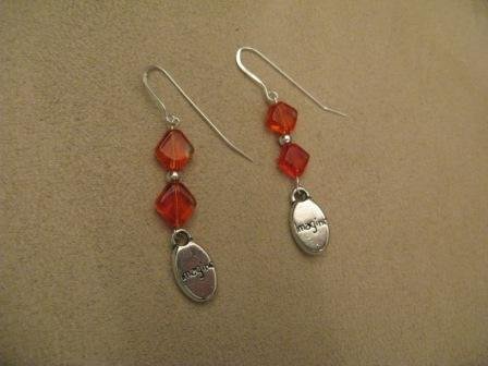 Orange Imagine Earrings