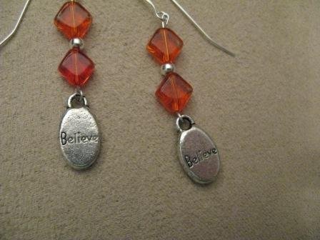 Orange Believe Earrings