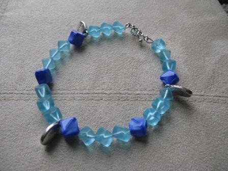 Live Laugh Love Blue Hues Bracelet