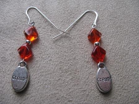 Orange Create Earrings