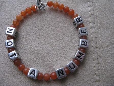 Not A Number Orange Recovery Bracelet