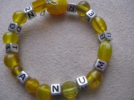 Yellow "Not A Number" Recovery Bracelet