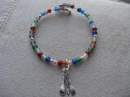 Spoon, Fork, Knife Rainbow Recovery Bracelet