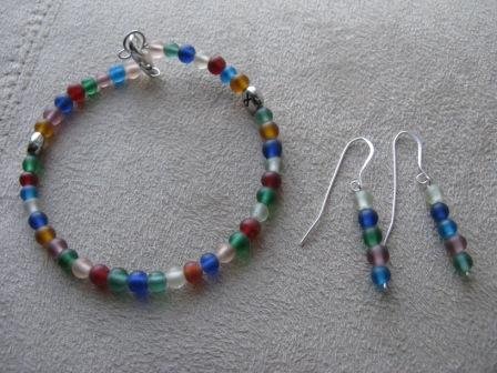 Eating Disorder Awareness Bracelet & Earrings Set