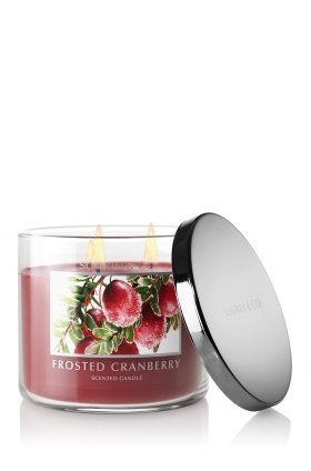 Bath and Body Works Slatkin & Co. FROSTED CRANBERRY Scented Candle 14.5 OZ