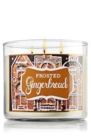 Bath & Body Work Slatkin Co. 14.5 Oz. 3- Wick scented candle-Frosted Gingerbread