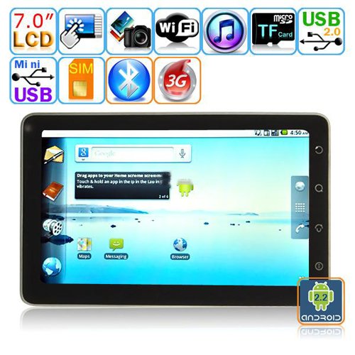 Android 2.2 Tablet PC-7 inches TFT Capacitive Multi-touch LCD M7013B