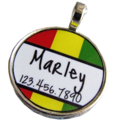 Rasta Stripes ID Tag