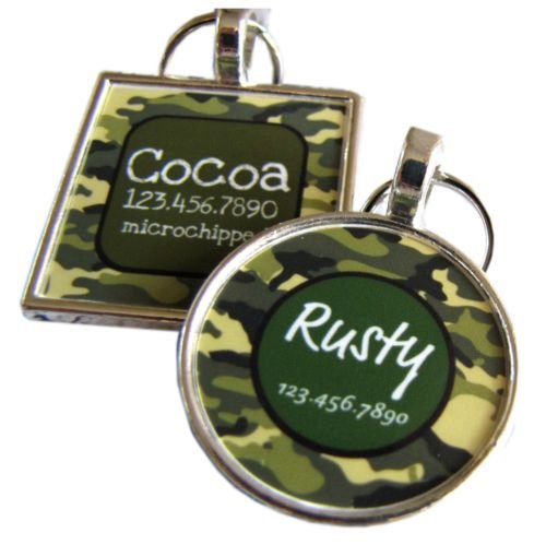 Camoflage Pet ID Tag