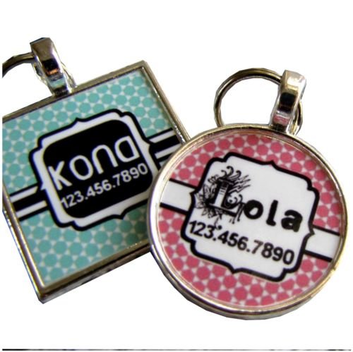 Pretty Moroccan Graphic Pet ID Tag