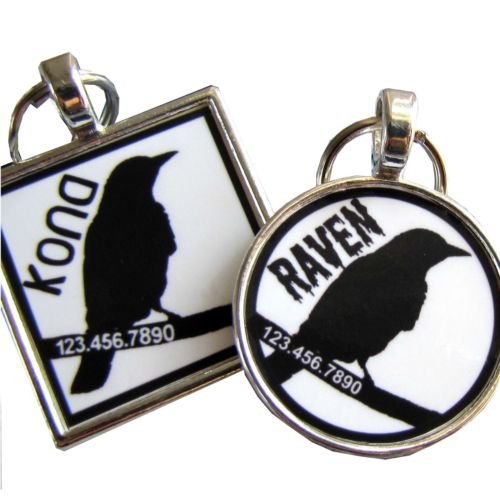 Black Bird Pet ID Tag