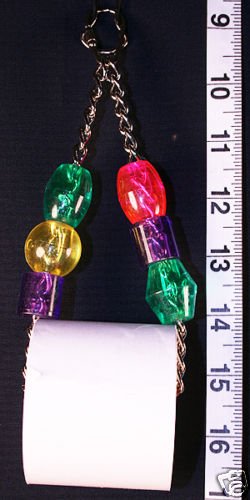 ON A ROLL - PAPER SHREDDING BIRD TOY parrot toys parts