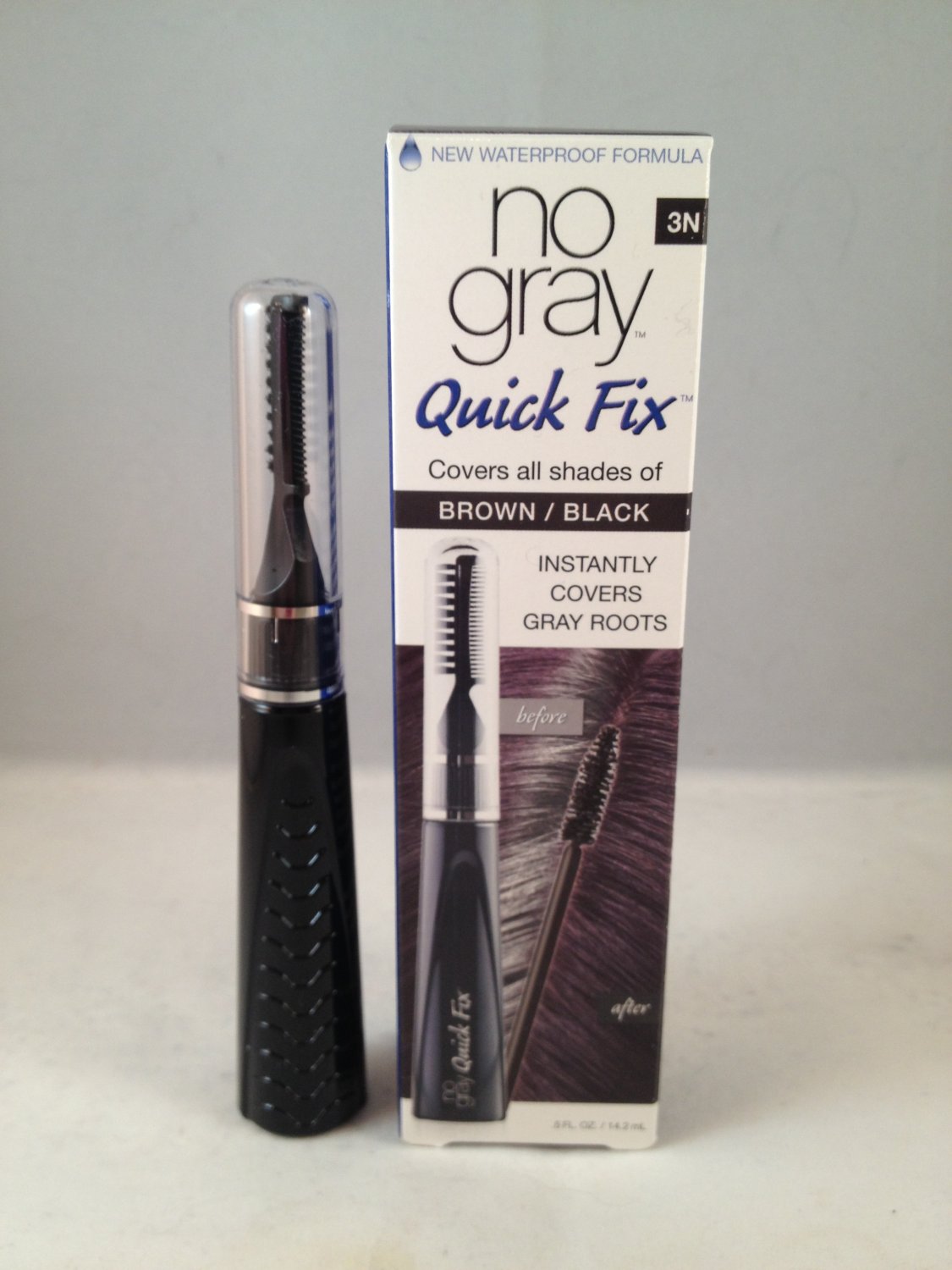 Greyfree Instant Hair Color Touch Up Black 0 25 Ounce Available 11801 No Gray Quick Fix Instant Root Touch Up