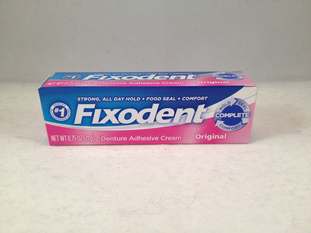 Fixodent Complete Denture Adhesive Cream Original travel size