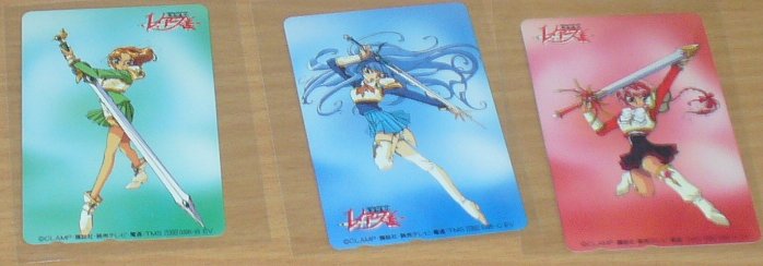 3 Magic Knight Rayearth Calling Telephone Phone cards