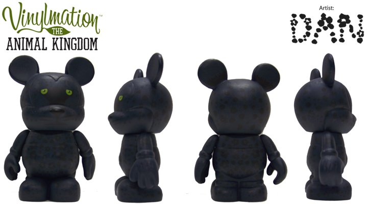 Disney 3inch vinylmation figurines-animal kingdom-panther