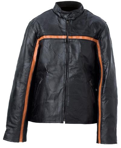S Ladies' Black Leather Jacket
