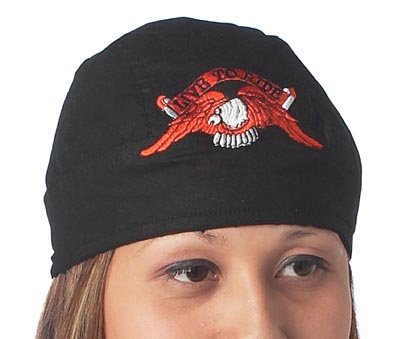 Cotton Skull Cap w/ Eagle and Banner
