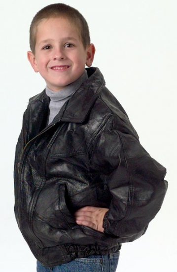 Child's Leather Jacket, Size 10