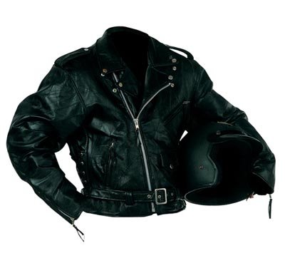 XXL Men's Rock Design Leather Motorcycle Jacket