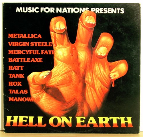 Vinyl LP HELL ON EARTH Music For Nations METALLICA VG+ FREE SHIPPING