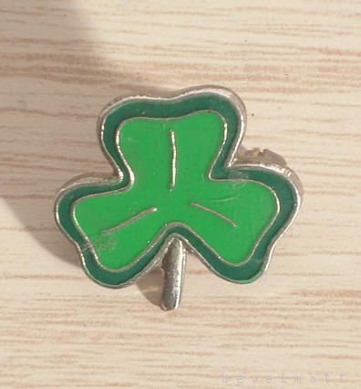 Three Leaf CLOVER Vintage Pin St. Patrick Accessory FREE SHIPPING