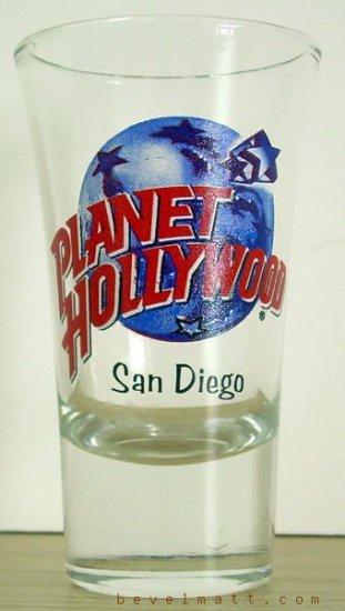 PLANET HOLLYWOOD San Diego Shot Glass COLLECTIBLE Free Shipping