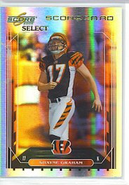 2006 Score Select Shayne Graham Scorecard 13/100 Bengals